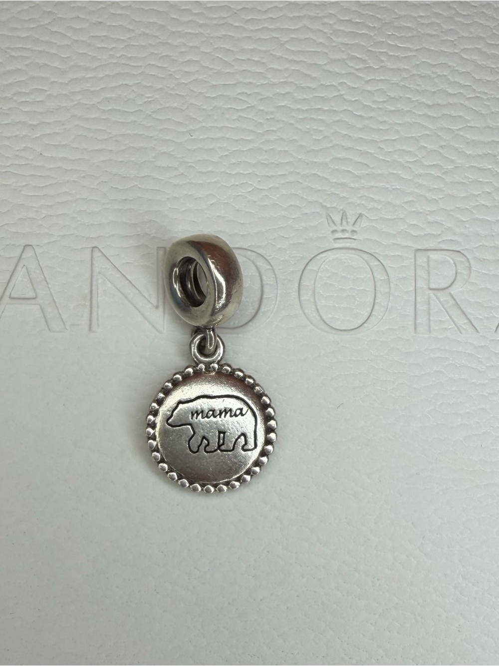 Pandora Retired Mama Bear Dangle Charm